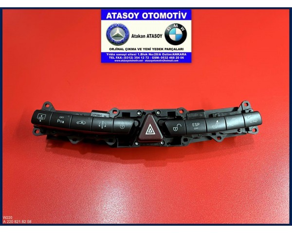 MERCEDES W220 TUŞ SETİ A2208218258 A2208218158 A2208218058 A2208217958 A2208217858 A2208217758 A2208217658 A2208217558 A2208217358 A2208217058 A2208216958 A2208216858 A2208216558 A2208216358 A2208216158 A2208216058